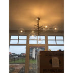 Glass Globe Six-Arm Chandelier - fovolighting