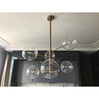 Glass Globe Six-Arm Chandelier - fovolighting