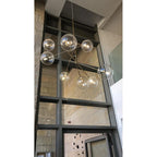 Glass Globe Six-Arm Chandelier - fovolighting