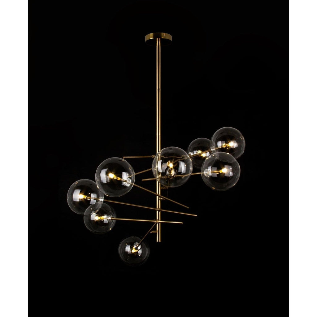 Glass Globe Six-Arm Chandelier - fovolighting