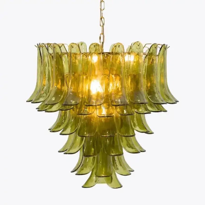 Green Petalo Murano Chandelier - fovolighting