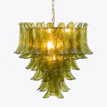 Green Petalo Murano Chandelier - fovolighting