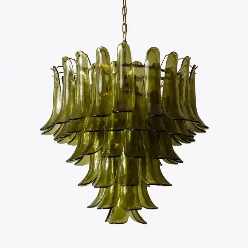 Green Petalo Murano Chandelier - fovolighting