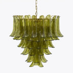 Green Petalo Murano Chandelier - fovolighting