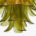 Green Petalo Murano Chandelier - fovolighting