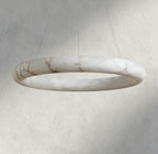 Halima Halo Alabaster Chandelier - fovolighting