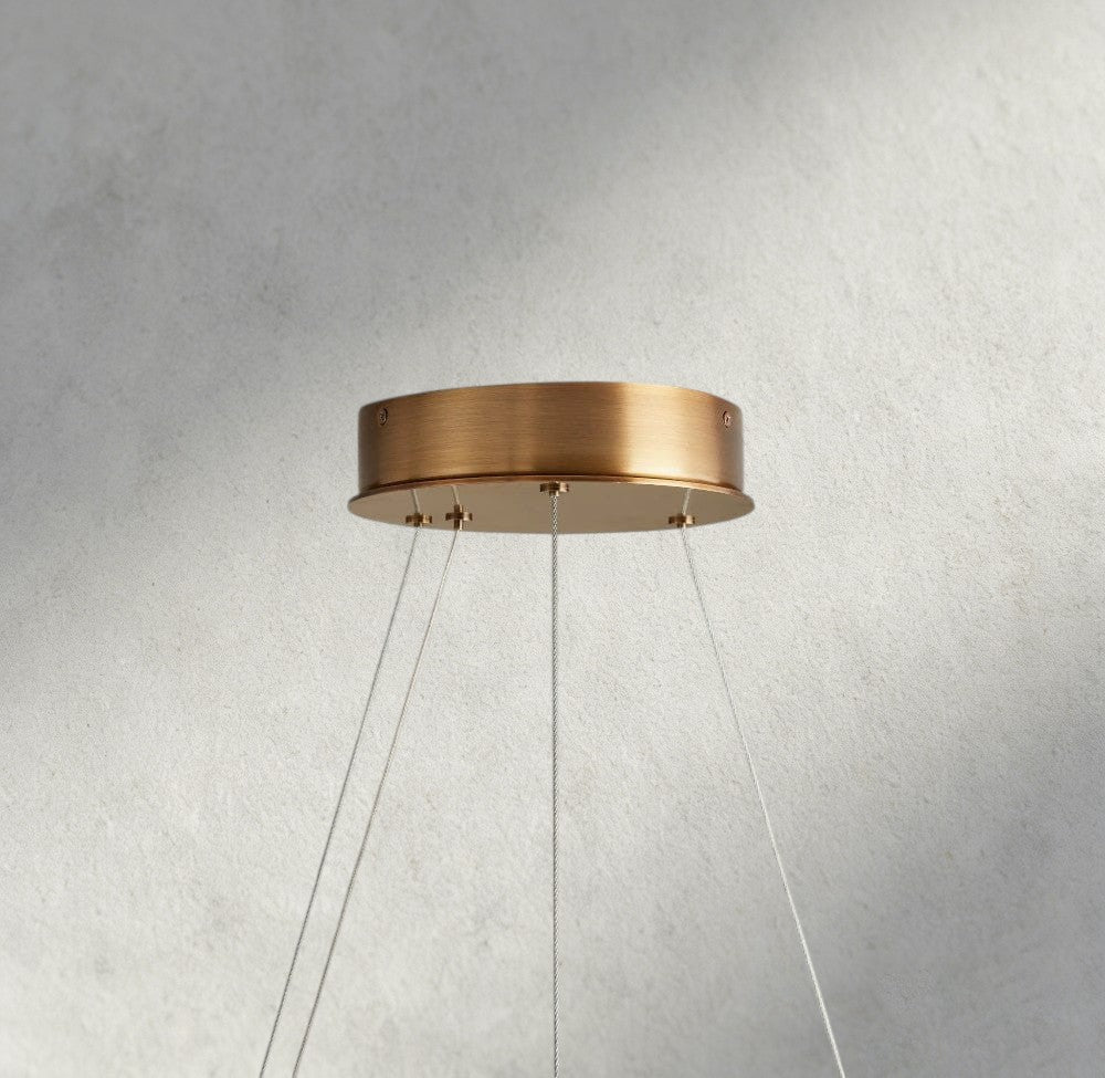 Halima Halo Alabaster Chandelier - fovolighting