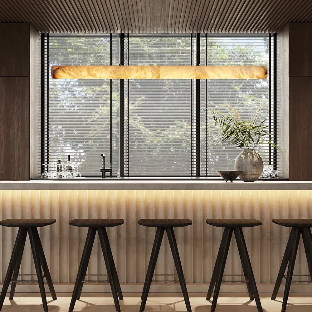 Halima Linear Alabaster Chandelier - fovolighting