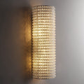 Halo Modern Clear Crystal Wall Sconce 21"H - fovolighting