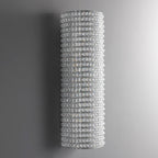 Halo Modern Clear Crystal Wall Sconce 21"H - fovolighting