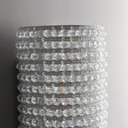 Halo Modern Clear Crystal Wall Sconce 36"H - fovolighting