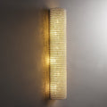 Halo Modern Clear Crystal Wall Sconce 36"H - fovolighting