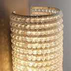 Halo Modern Clear Crystal Wall Sconce 36"H - fovolighting