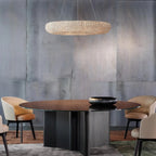 Halo Modern Clear Round Chandelier D32" - fovolighting