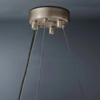 Halo Modern Clear Round Chandelier D32" - fovolighting