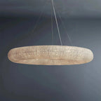 Halo Modern Clear Round Chandelier D59" - fovolighting