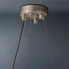 Halo Modern Clear Round Chandelier D59" - fovolighting