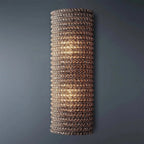 Halo Modern Smoke Crystal Wall Sconce 21"H - fovolighting