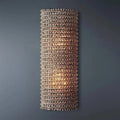 Halo Modern Smoke Crystal Wall Sconce 21"H - fovolighting