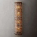 Halo Modern Somke Crystal Wall Sconce 36"H - fovolighting