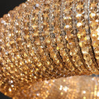 Halo Modern Somke Crystal Wall Sconce 36"H - fovolighting