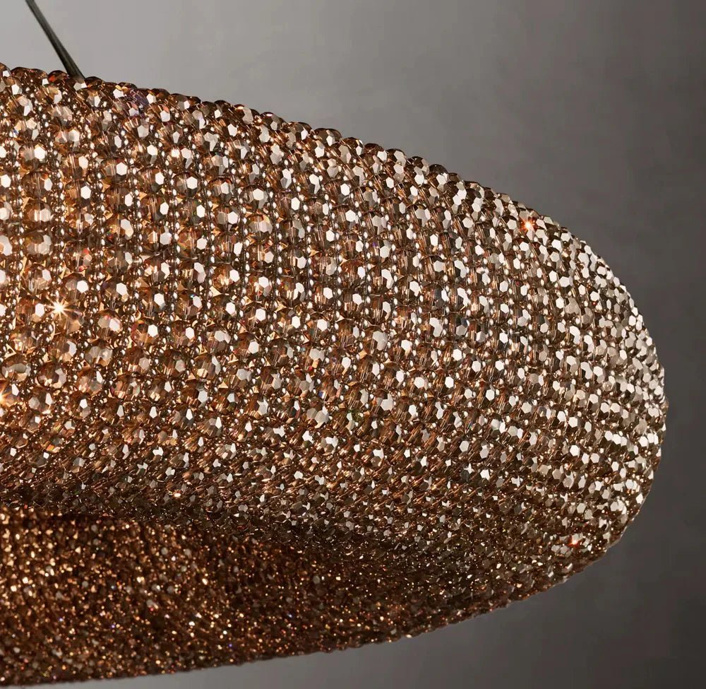 Halo Modern Somke Round Chandelier 72" - fovolighting