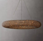 Halo Modern Somke Round Chandelier 72" - fovolighting