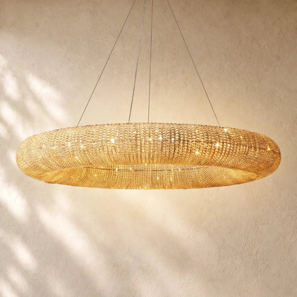 Halo Round Led Chandelier - 59’’ / Clear