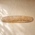 Halo Round Led Chandelier - 72’’ / Smoke