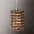 Halo Somke Crystal Pendant 12"H - fovolighting