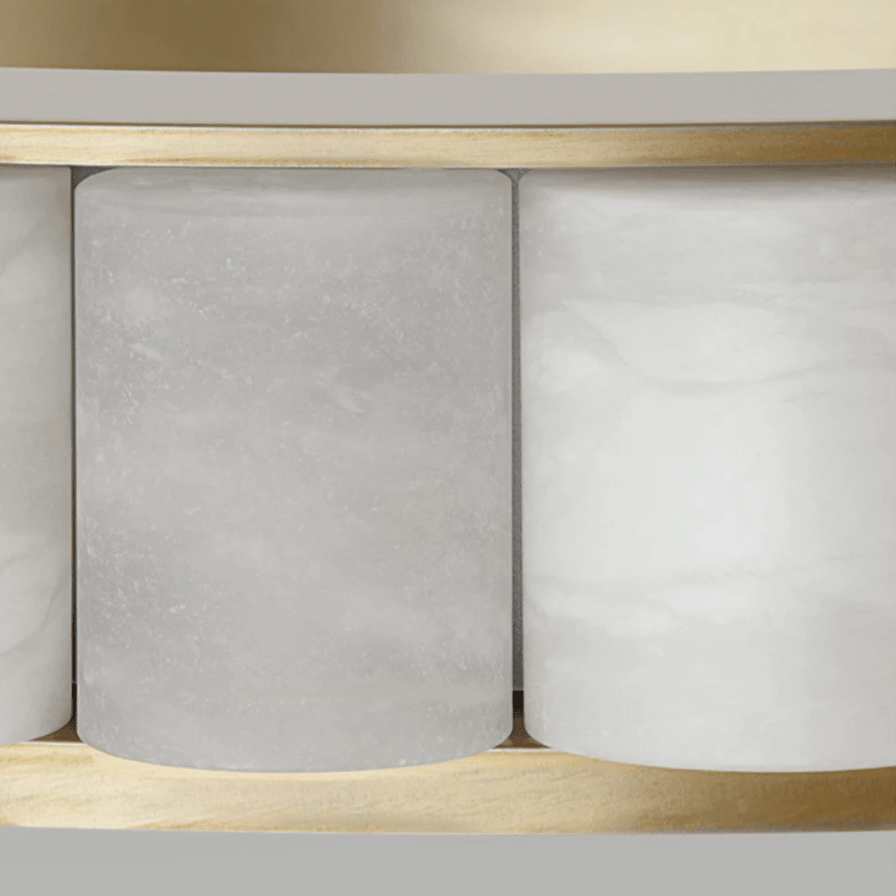 Hampton 2 - Tier Modern Marble Chandelier - fovolighting