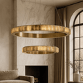 Hampton 2 - Tier Modern Marble Chandelier - fovolighting