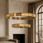 Hampton 2 - Tier Modern Marble Chandelier - fovolighting