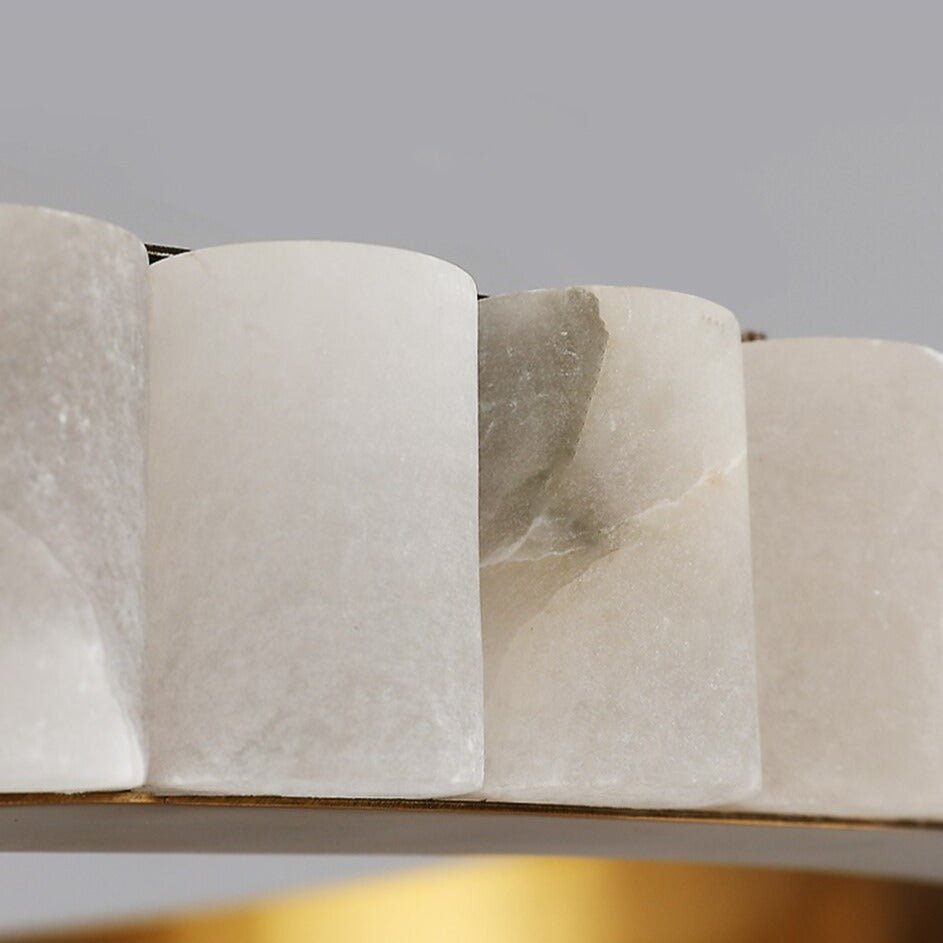 Hampton 2 - Tier Modern Marble Chandelier - fovolighting