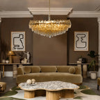 Hand Blown Tier Glass Large Murano Chandelier 24"31"40" - fovolighting
