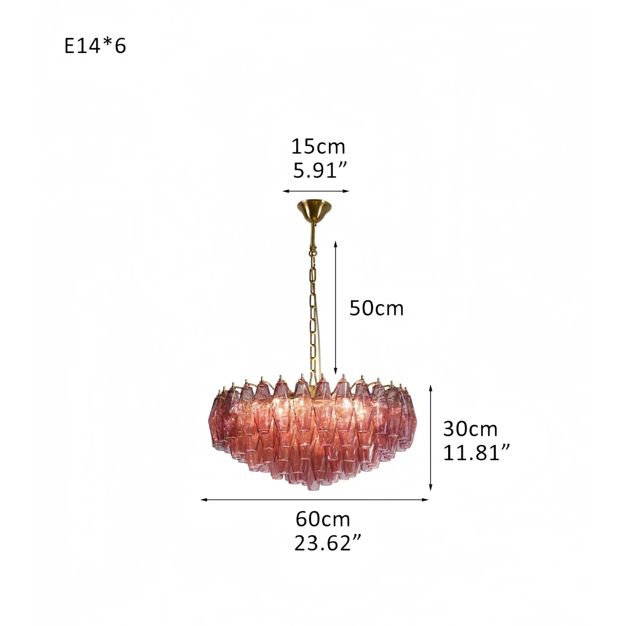Hand Blown Tier Glass Large Murano Chandelier 24"31"40" - fovolighting