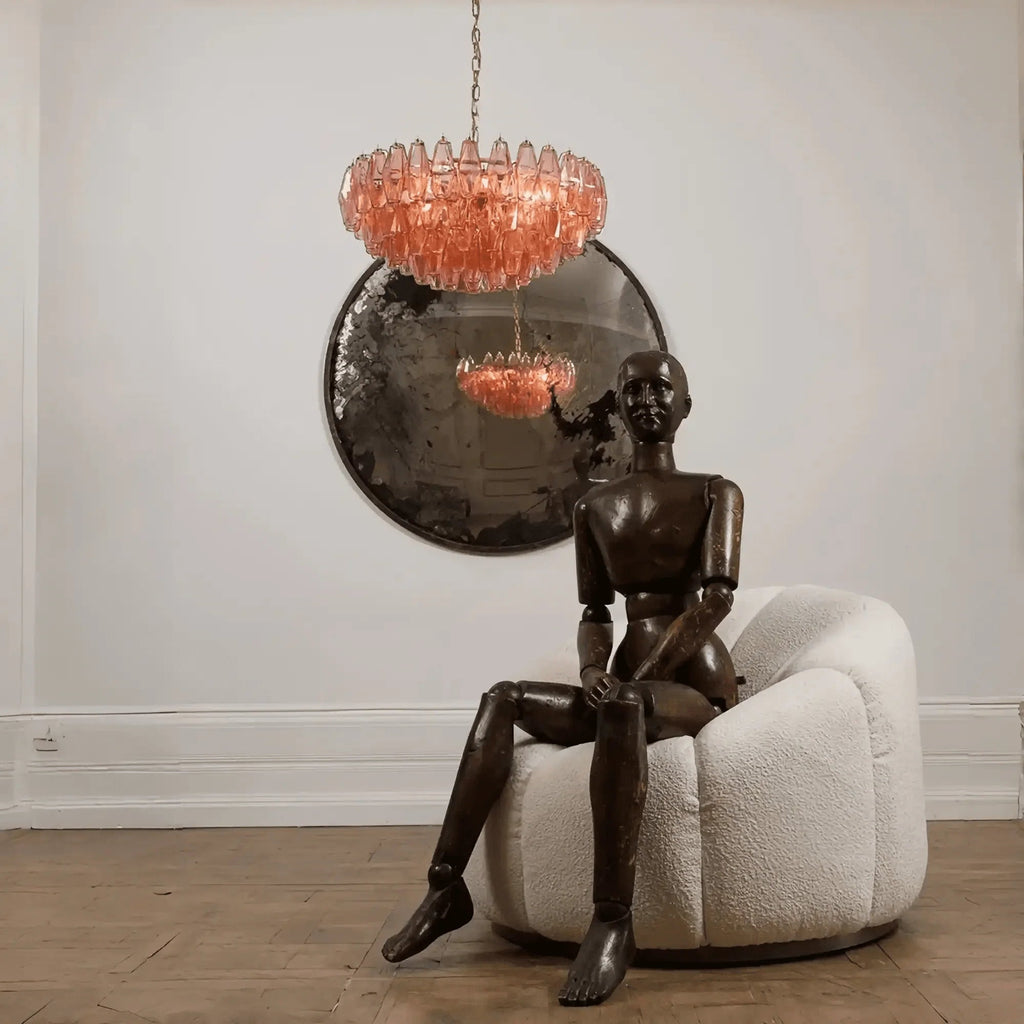 Hand Blown Tier Glass Large Murano Chandelier 24"31"40" - fovolighting