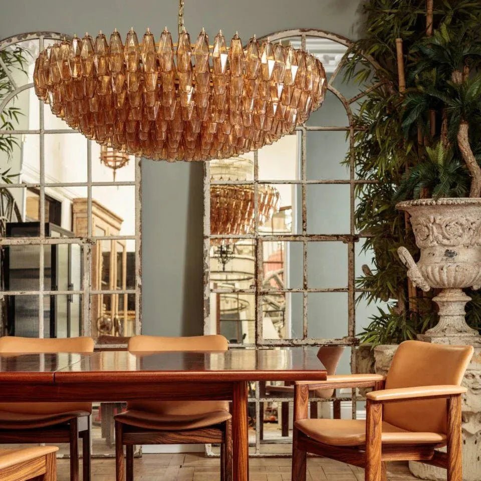 Hand Blown Tier Glass Large Murano Chandelier 24"31"40" - fovolighting