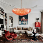 Hand Blown Tier Glass Large Murano Chandelier 24"31"40" - fovolighting