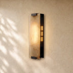 Hand-Carved Alabaster Sconce - Bronze / 19’’