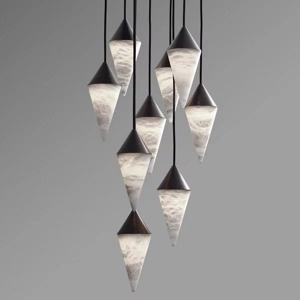 Hannah Alabaster Chandelier, Upscale Chandelier Lighting - fovolighting