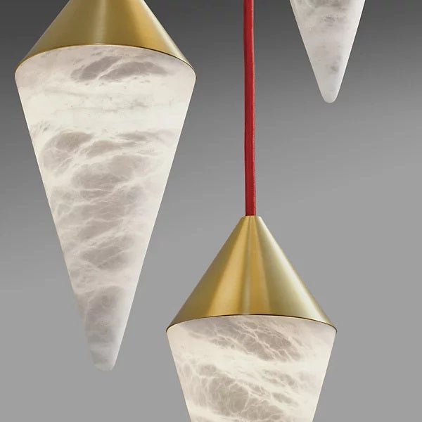Hannah Alabaster Chandelier, Upscale Chandelier Lighting - fovolighting