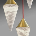Hannah Alabaster Chandelier, Upscale Chandelier Lighting - fovolighting