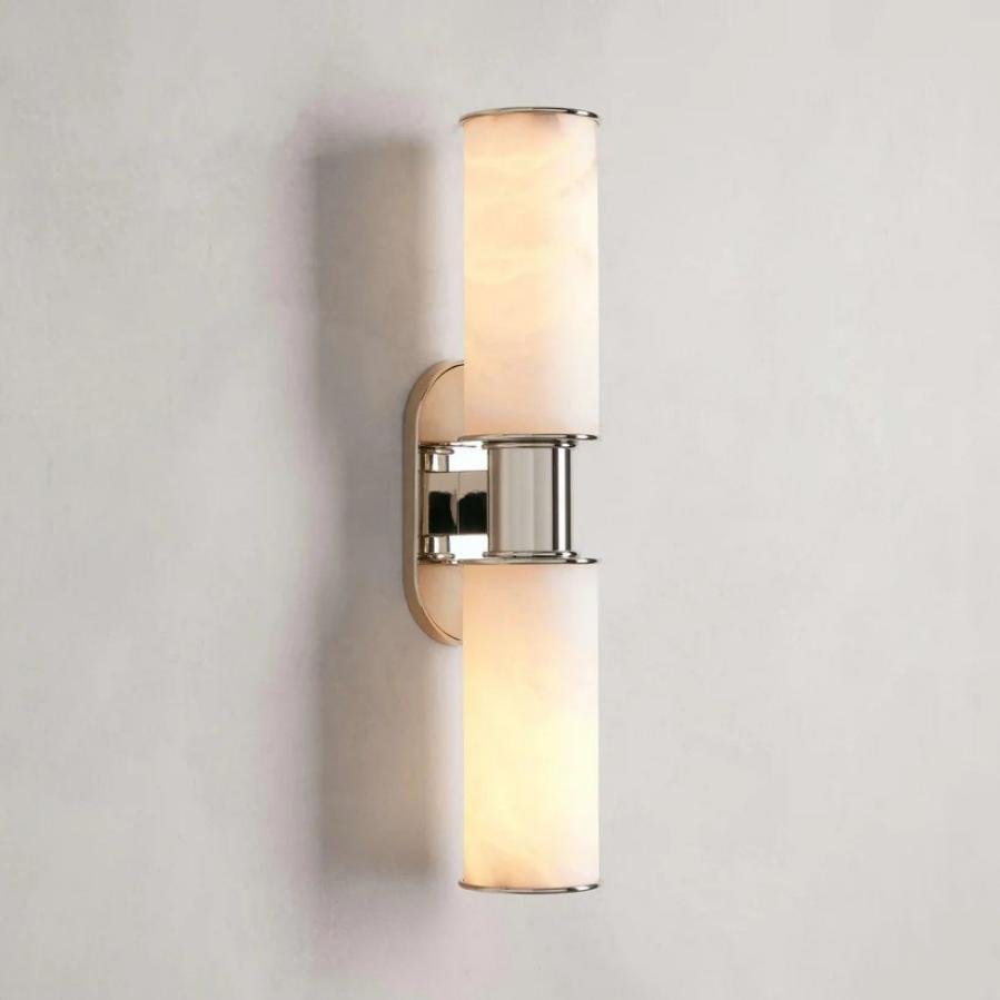 Harlin 2 - Light Wall Sconce in Alabaster - fovolighting