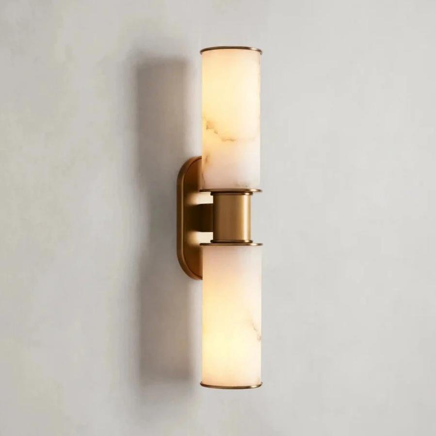 Harlin 2 - Light Wall Sconce in Alabaster - fovolighting