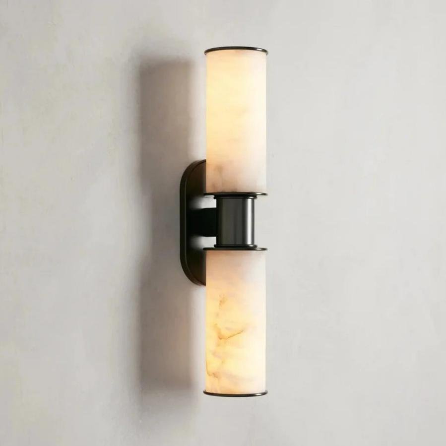 Harlin 2 - Light Wall Sconce in Alabaster - fovolighting