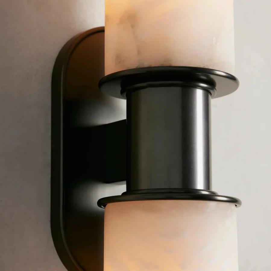 Harlin 2 - Light Wall Sconce in Alabaster - fovolighting
