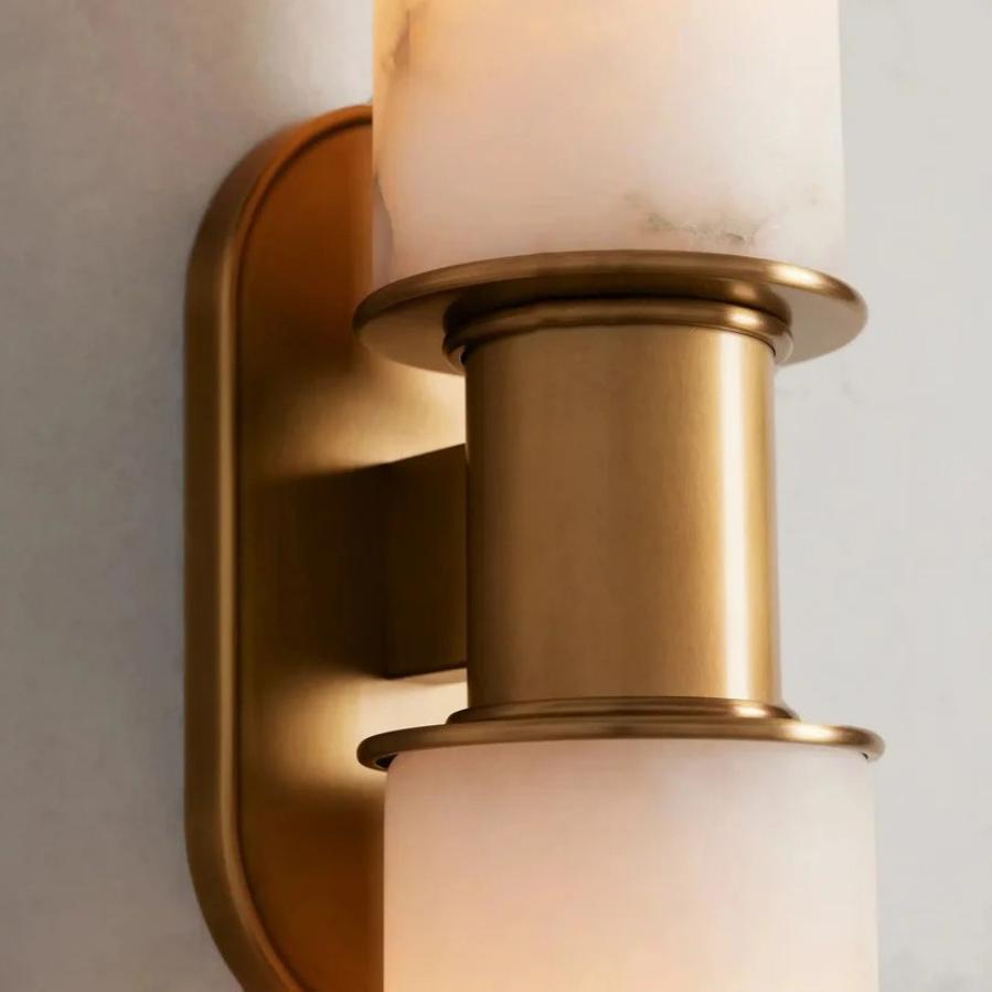 Harlin 2 - Light Wall Sconce in Alabaster - fovolighting