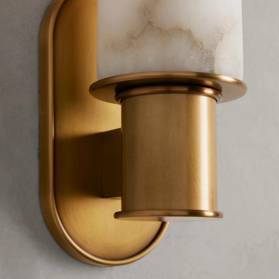 Harlin Wall Sconce in Alabaster - fovolighting