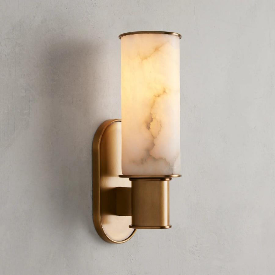 Harlin Wall Sconce in Alabaster - fovolighting